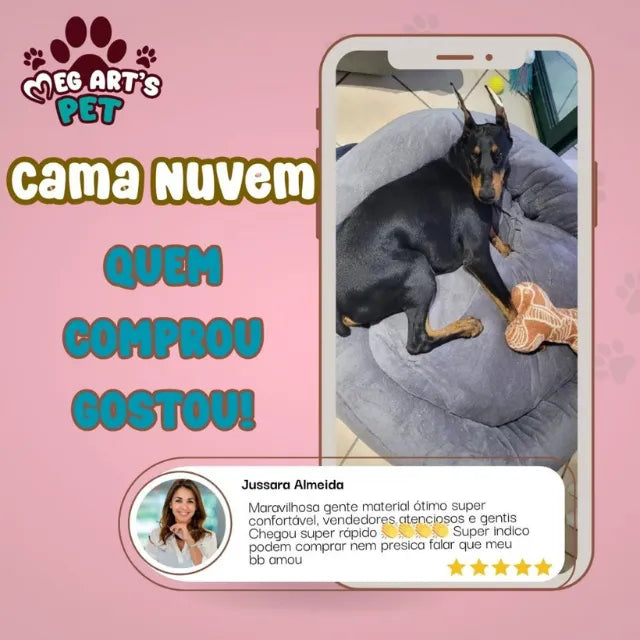 Cama Nuvem para Pets - Conforto Premium