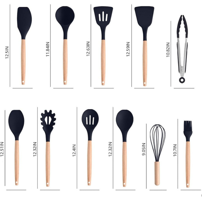 Kit Completo Jogo Utensílios para Cozinha + Taboa (BRINDE)