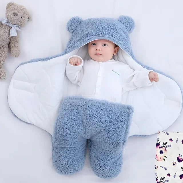 Cobertor de Ursinho para Bebe Dormir (Livre do frio e Confortável)